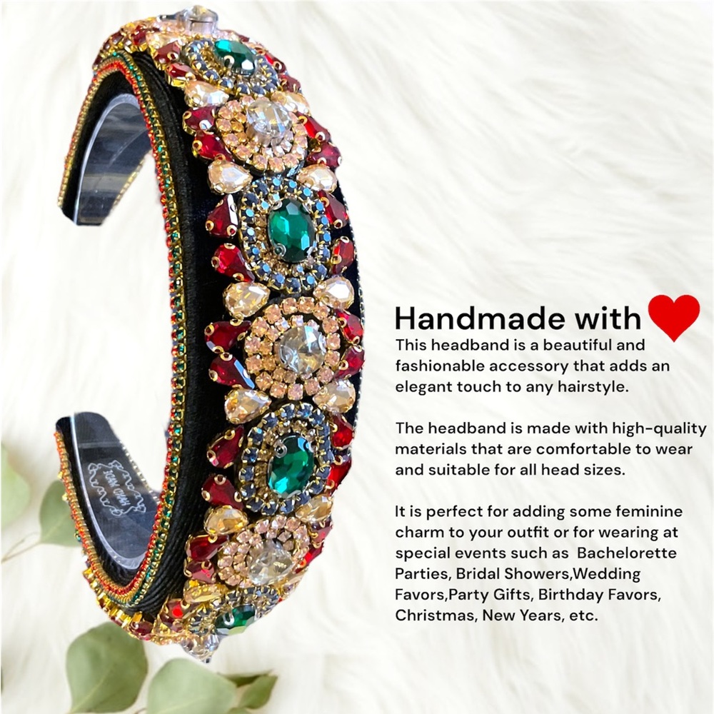 108 -   Luxury Sparkly Padded Rhinestones Headbands Full Crystal